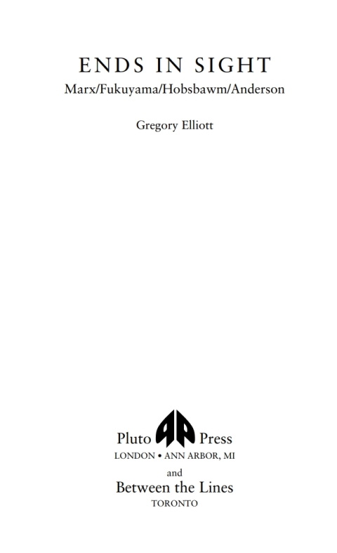 Cover image for book Ends in Sight
