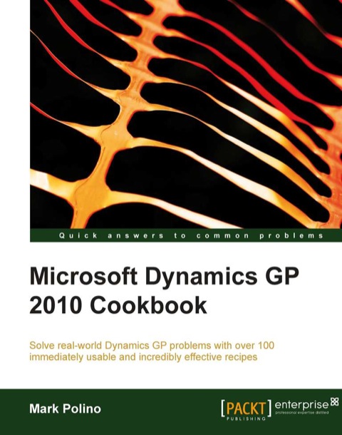 Cover image for book Microsoft Dynamics GP 2010 Cookbook