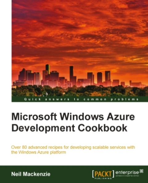 Cover image for book Microsoft Windows Azure Development Cookbook