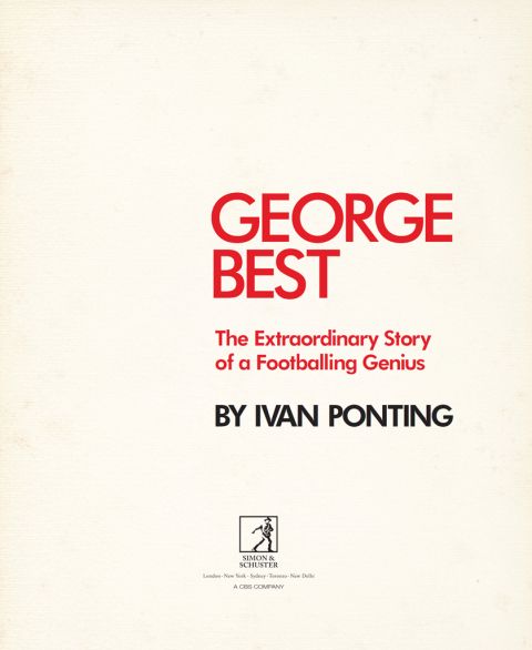 Cover image for book George Best