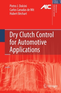 صورة الغلاف: Dry Clutch Control for Automotive Applications 9781849960670
