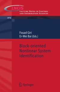 صورة الغلاف: Block-oriented Nonlinear System Identification 1st edition 9781849965125