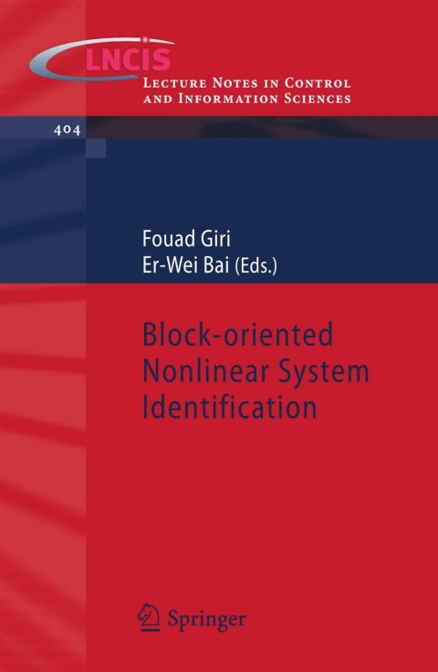Cover image for book Block-oriented Nonlinear System Identification