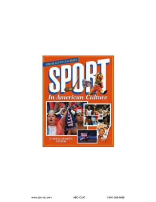 Sport in American Culture