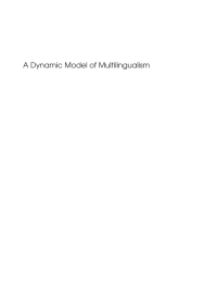 Cover image: A Dynamic Model of Multilingualism 1st edition 9781853594670