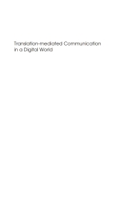 Cover image: Translation-mediated Communication in a Digital World 1st edition 9781853595806