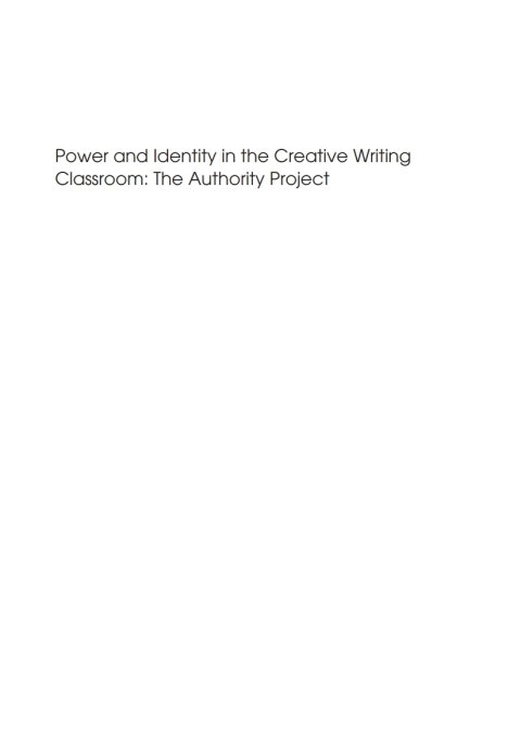 Cover image for book Power and Identity in the Creative Writing Classroom