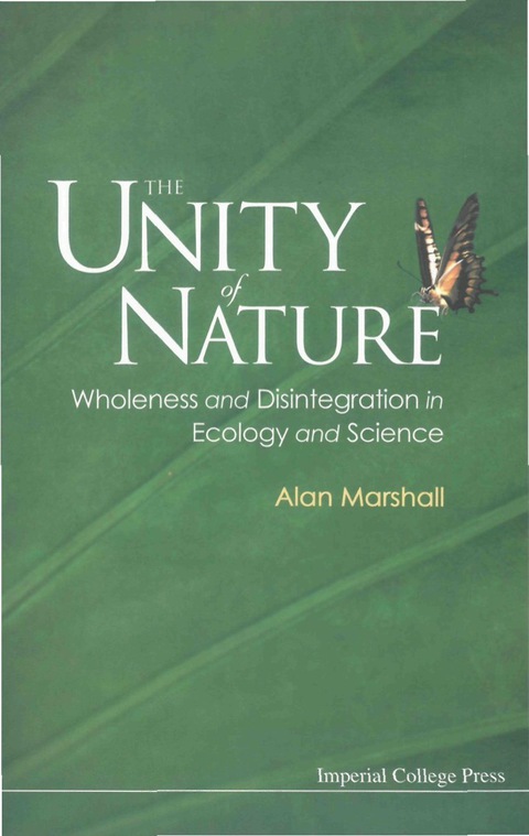 Cover image for book UNITY OF NATURE, THE