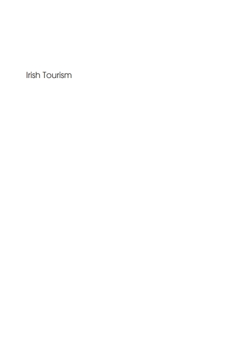 Cover image for book Irish Tourism