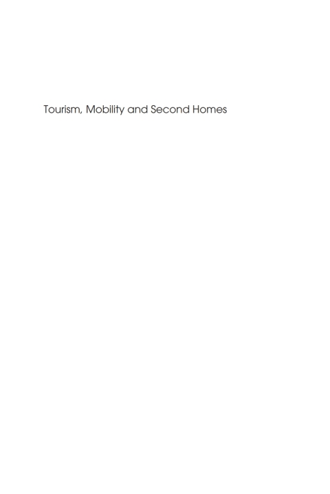 Cover image for book Tourism, Mobility and Second Homes