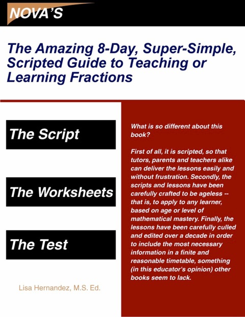 Cover image for book The Amazing 8-Day, Super-Simple, Scripted Guide to Teaching or Learning Fractions