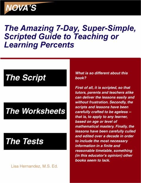 Cover image for book The Amazing 7-Day, Super-Simple, Scripted Guide to Teaching or Learning Percents