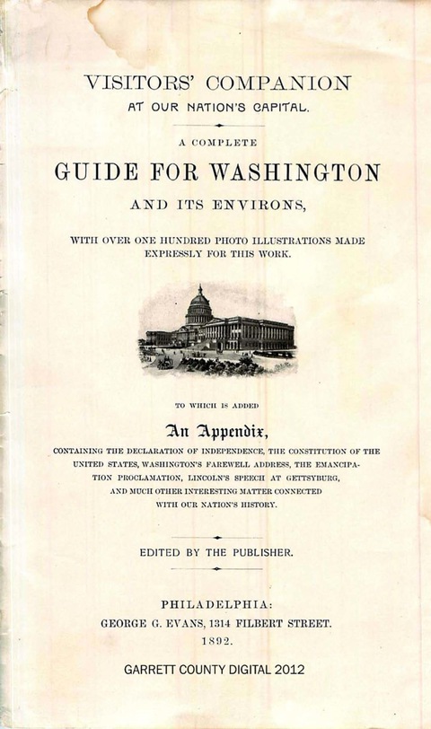 Cover image for book A Complete Guide for Washington and Its Environs