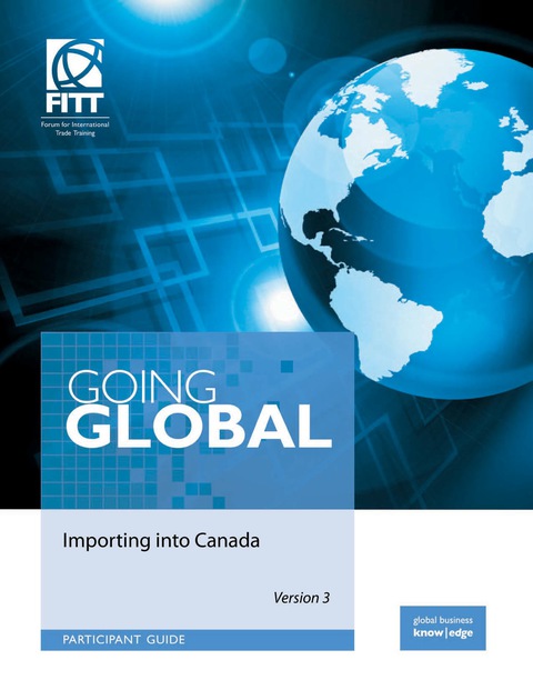 Cover image for book Going Global: An Introduction to Importing into Canada