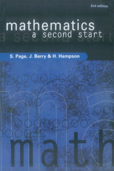 Cover image for book Mathematics: A Second Start