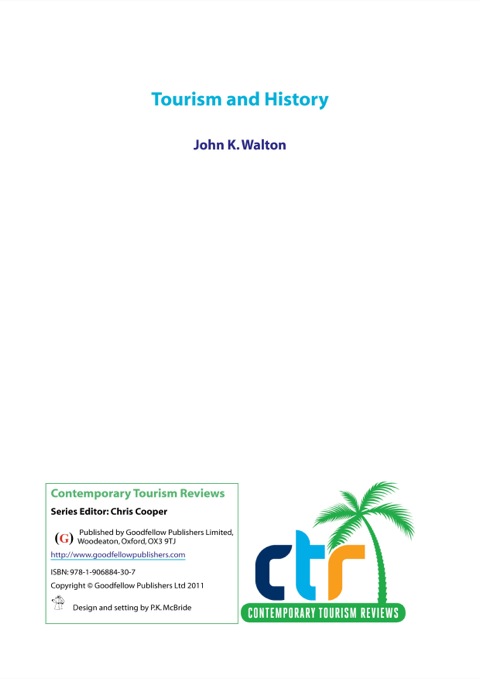 Cover image for book Tourism and History