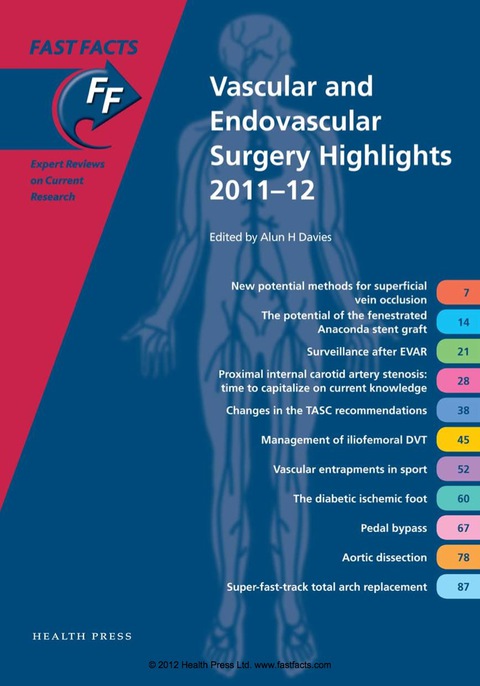 Cover image for book Fast Facts: Vascular and Endovascular Surgery Highlights 2011-12