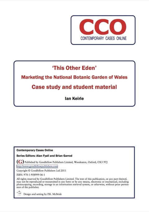 Cover image for book 'This Other Eden': Marketing the National Botanic Garden of Wales