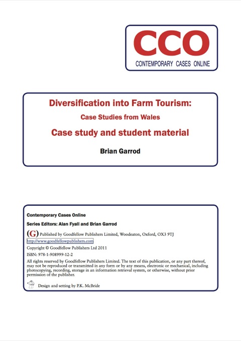Cover image for book Diversification into Farm Tourism: Case Studies from Wales