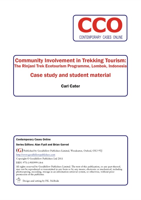Cover image for book Community Involvement in Trekking Tourism: The Rinjani Trek Ecotoourism Programme, Lombok, Indonesia