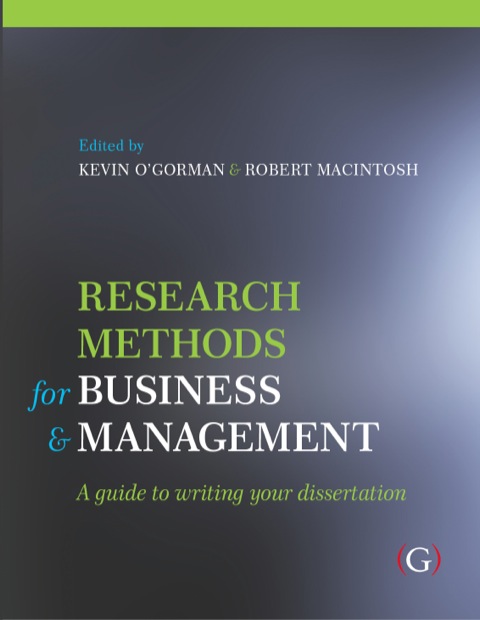 Research Methods for Business and Management 