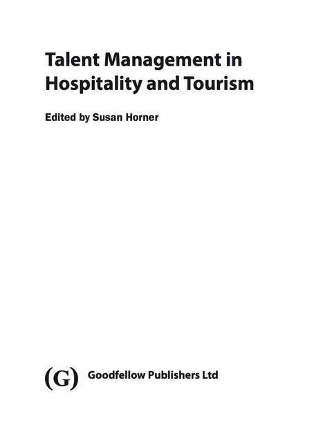 Cover image for book Talent Management in Hospitality and Tourism