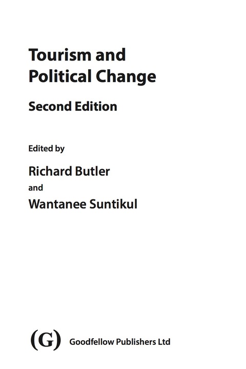 Cover image for book Tourism and Political Change