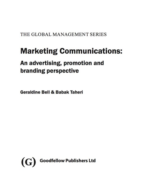 Cover image for book Marketing Communications