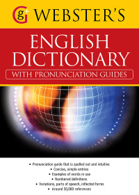 صورة الغلاف: Webster's American English Dictionary (with pronunciation guides)