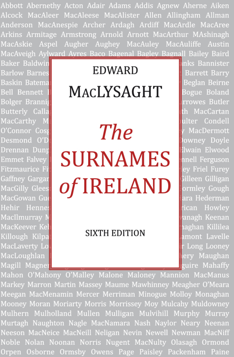 Cover image for book The Surnames of Ireland