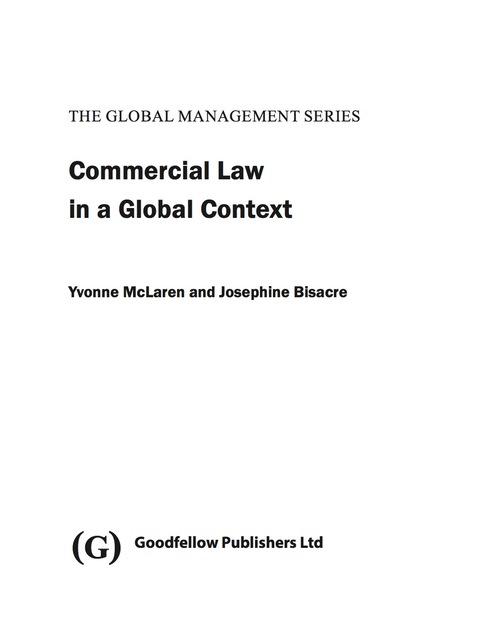 Cover image for book Commercial Law