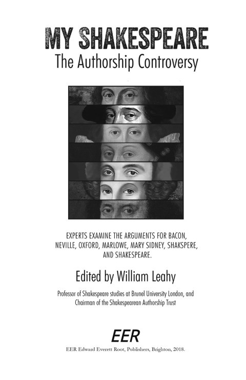 Cover image for book My Shakespeare: The Authorship Controversy
