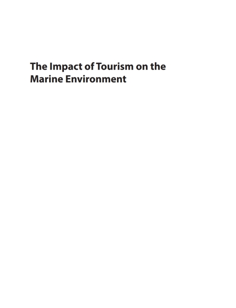 Cover image for book The Impact of Tourism on the Marine Environment