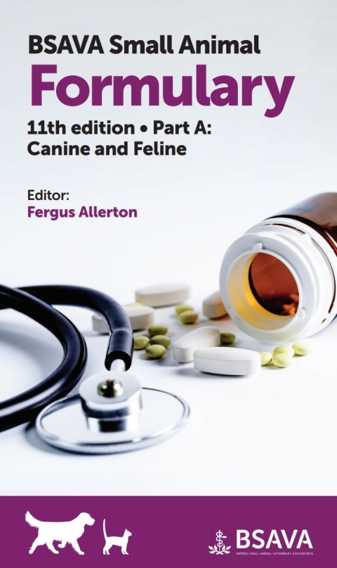 Cover image for book BSAVA Small Animal Formulary - Part A: Canine and Feline