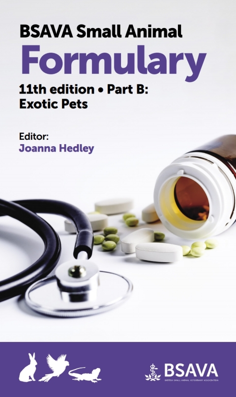 Cover image for book BSAVA Small Animal Formulary - Part B: Exotic Pets
