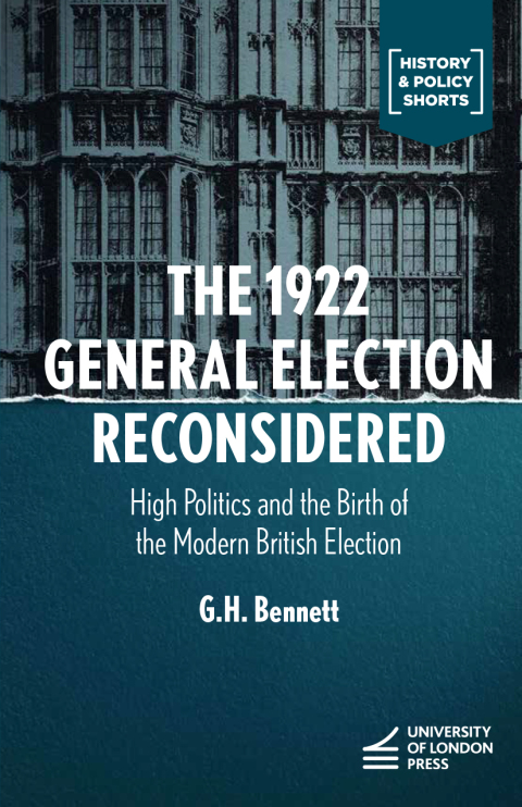 Cover image for book The 1922 General Election Reconsidered