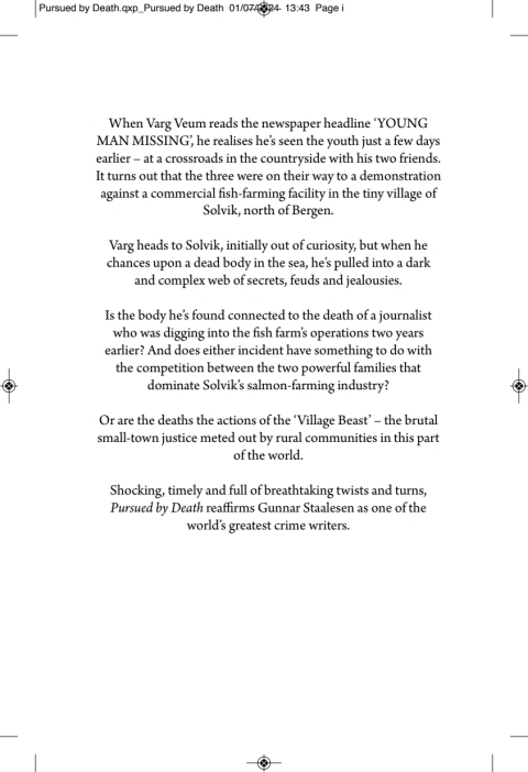 Cover image for book Pursued by Death