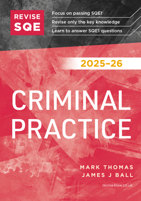 Cover image for book Revise SQE Criminal Practice 2025/26