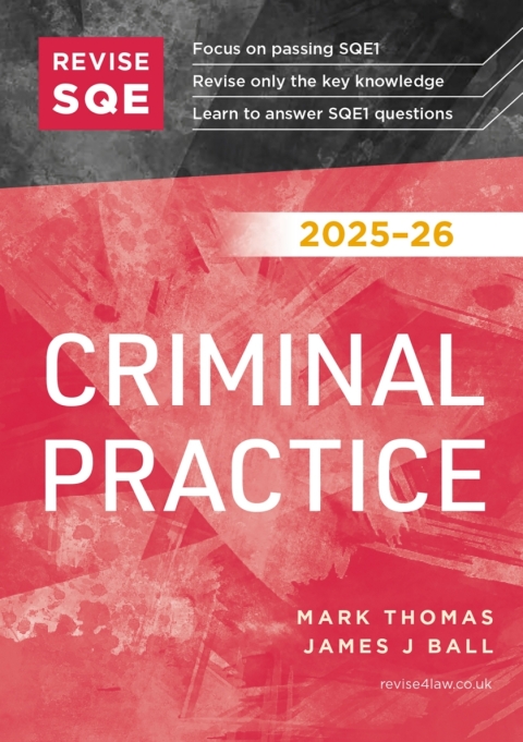 Cover image for book Revise SQE Criminal Practice 2025/26
