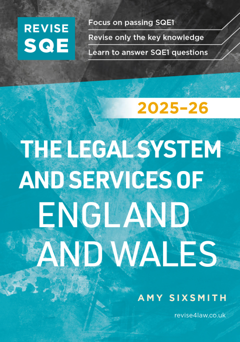 Cover image for book Revise SQE The Legal System and Services of England and Wales 2025/26