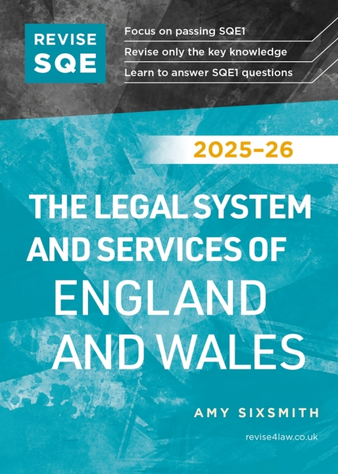 Cover image for book Revise SQE The Legal System and Services of England and Wales 2025/26