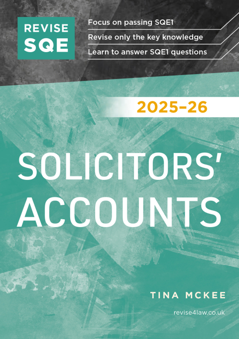 Cover image for book Revise SQE Solicitors' Accounts 2025/26
