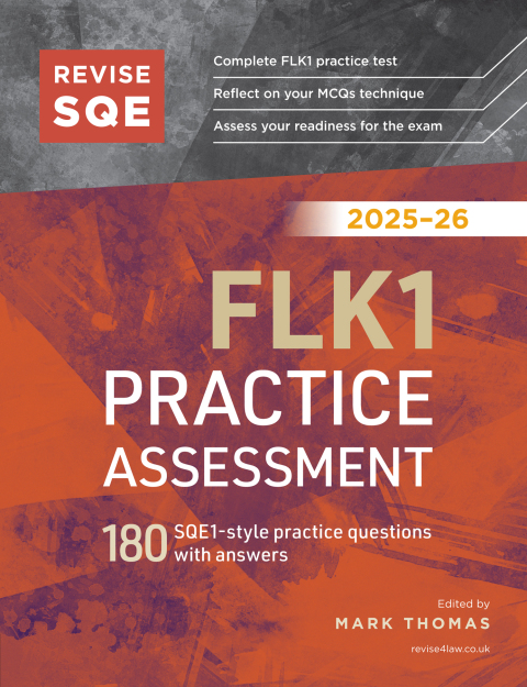 Cover image for book Revise SQE FLK1 Practice Assessment 2025/26