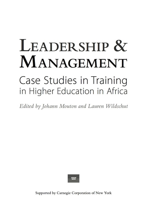 Cover image for book Mouton: Leadership and Management: Case Studies