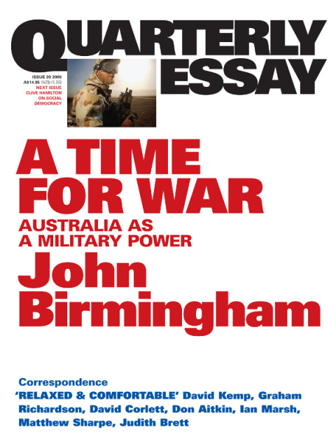 Cover image for book Quarterly Essay 20 A Time for War