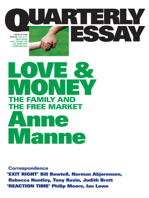 Cover image for book Quarterly Essay 29 Love and Money