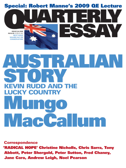 Cover image for book Quarterly Essay 36 Australian Story