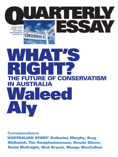 Cover image for book Quarterly Essay 37 What's Right?