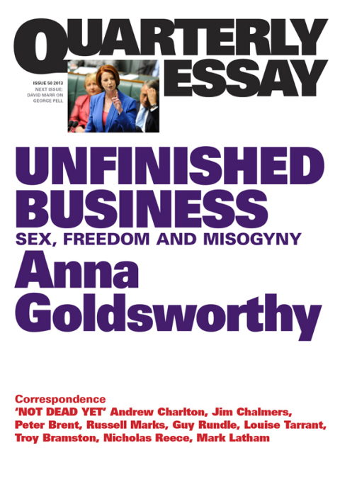 Cover image for book Quarterly Essay 50 Unfinished Business