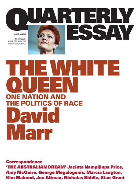 Cover image for book Quarterly Essay 65 The White Queen